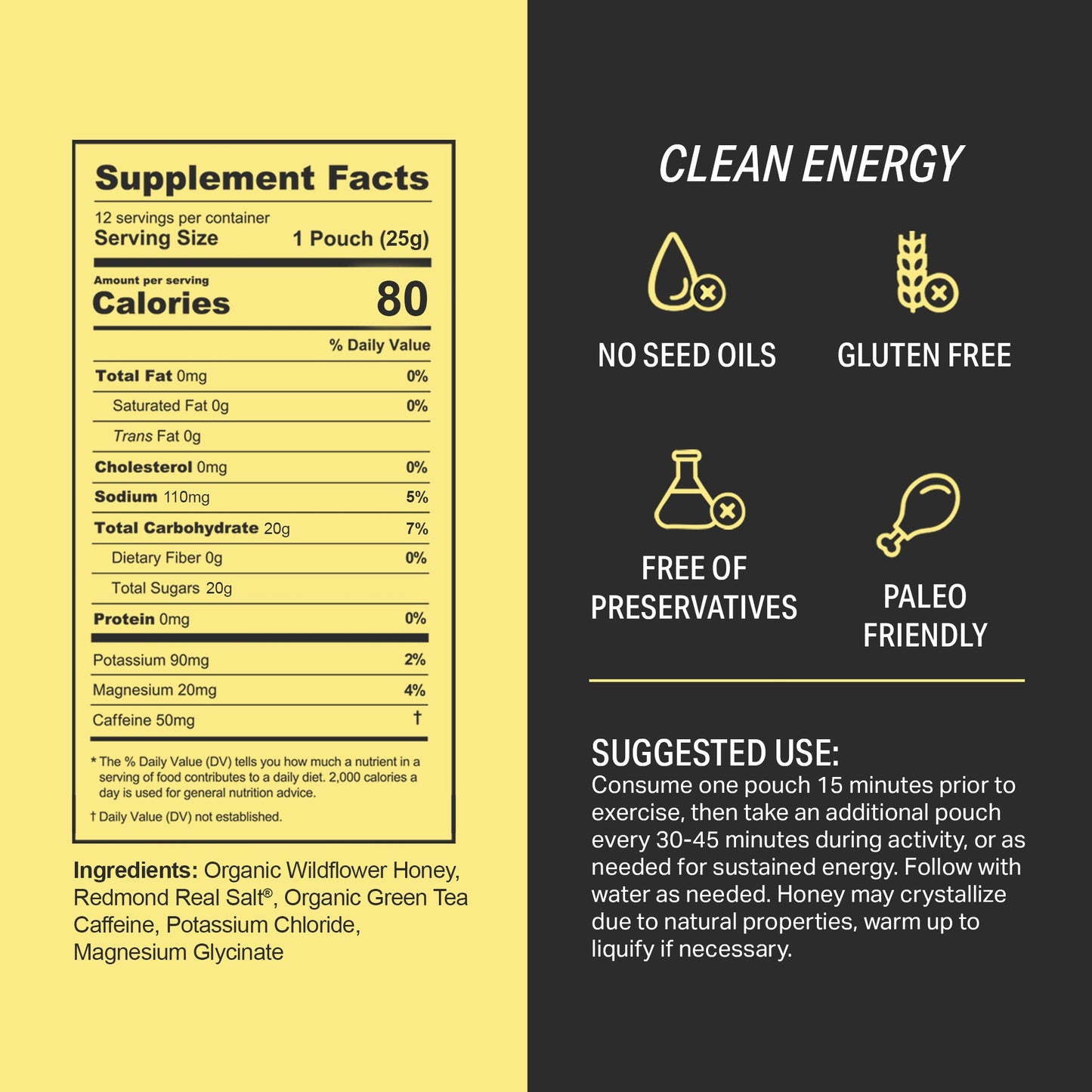 Hony+ Buzz 50 Energy Honey